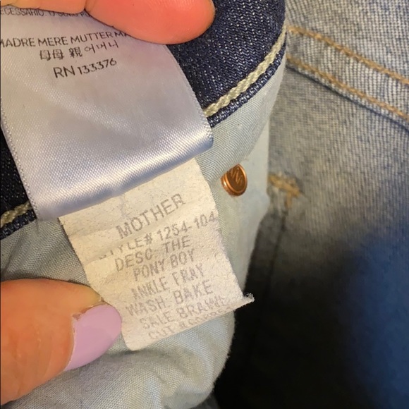 Mother The pony boy ankle Fray crop jeans - Picture 8 of 9